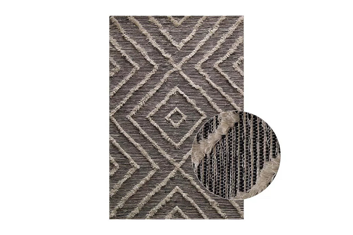 Addison Cream and Purple Multi-Colour Distressed Rug