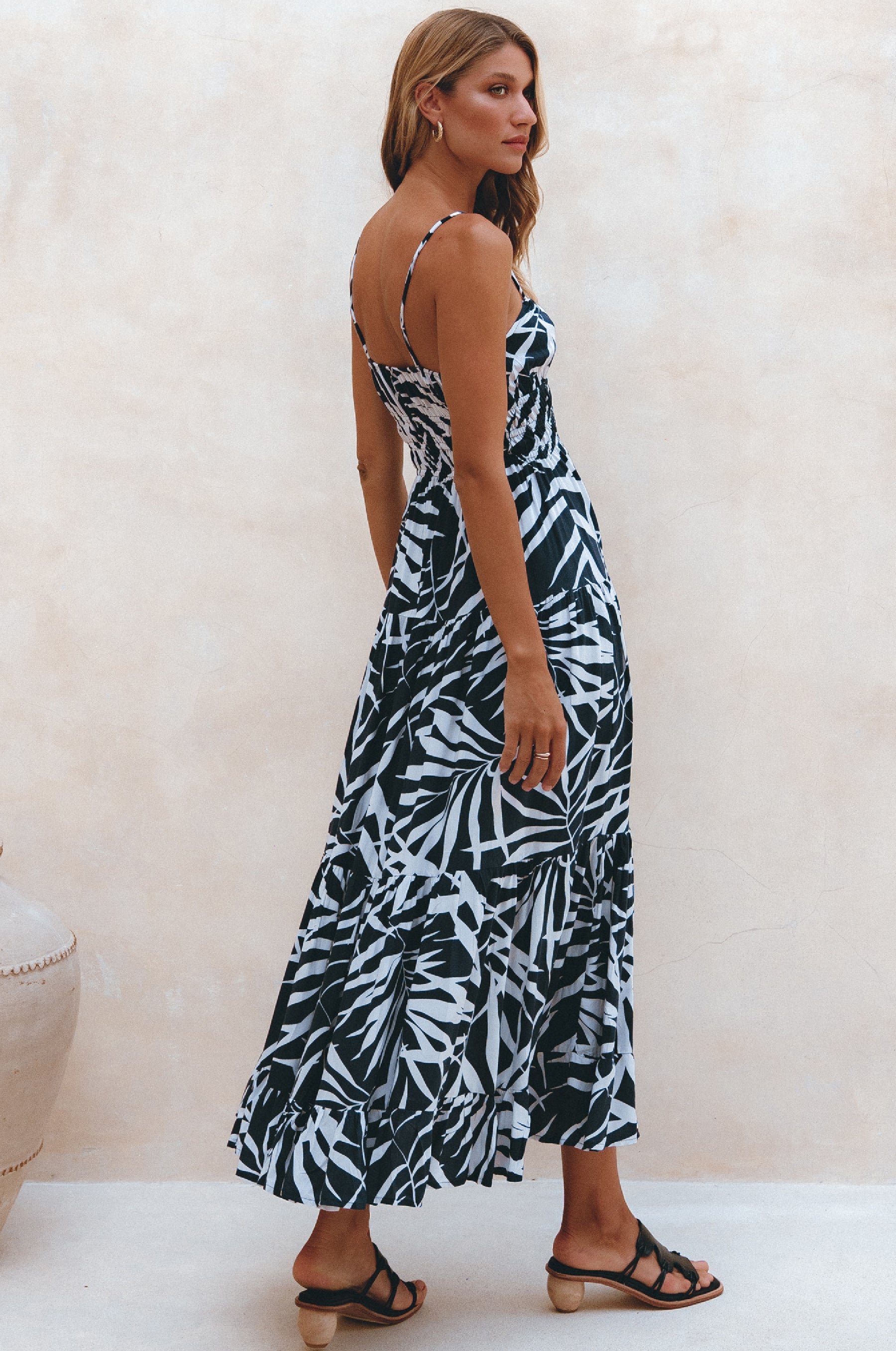 Isadora Tiered Maxi Dress - Fern