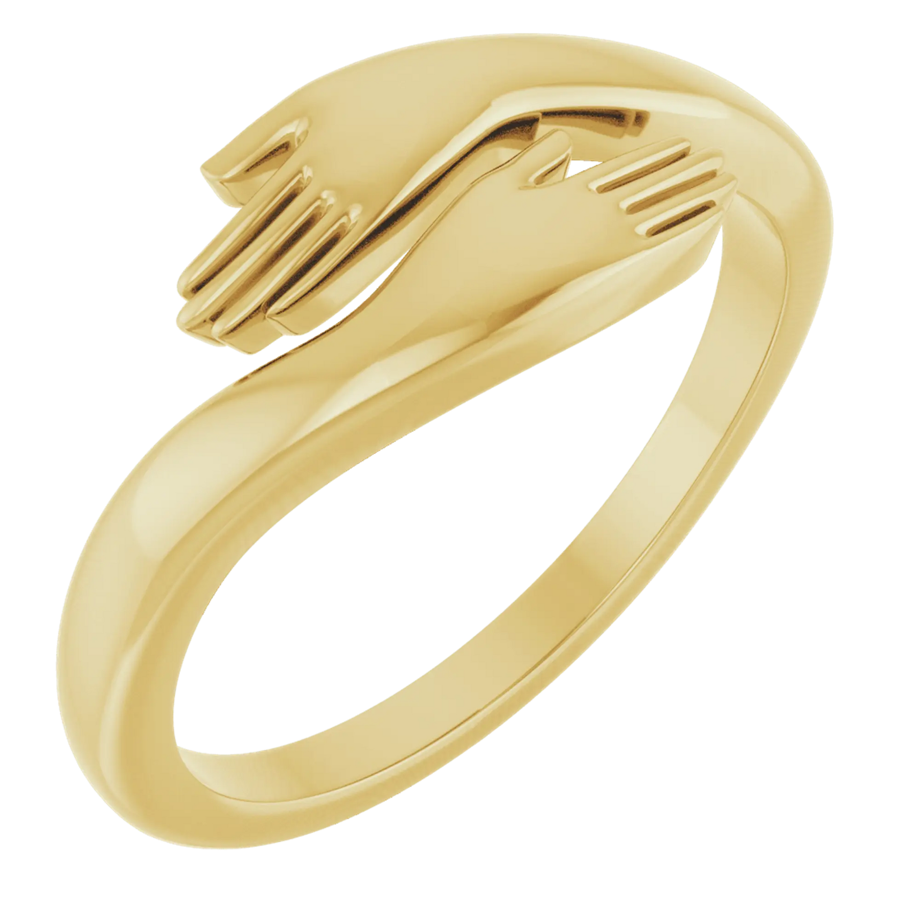 Hug Ring In 14K Gold