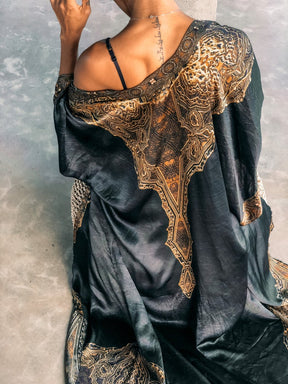 The Warrior Unisex - Luxury Silk Robe