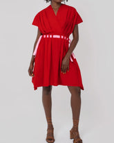 Amma Poplin Ribbon Dress