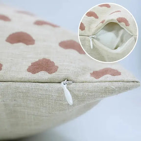 Unique Block Print Design Linen Blend Pillow Cover -  Priya