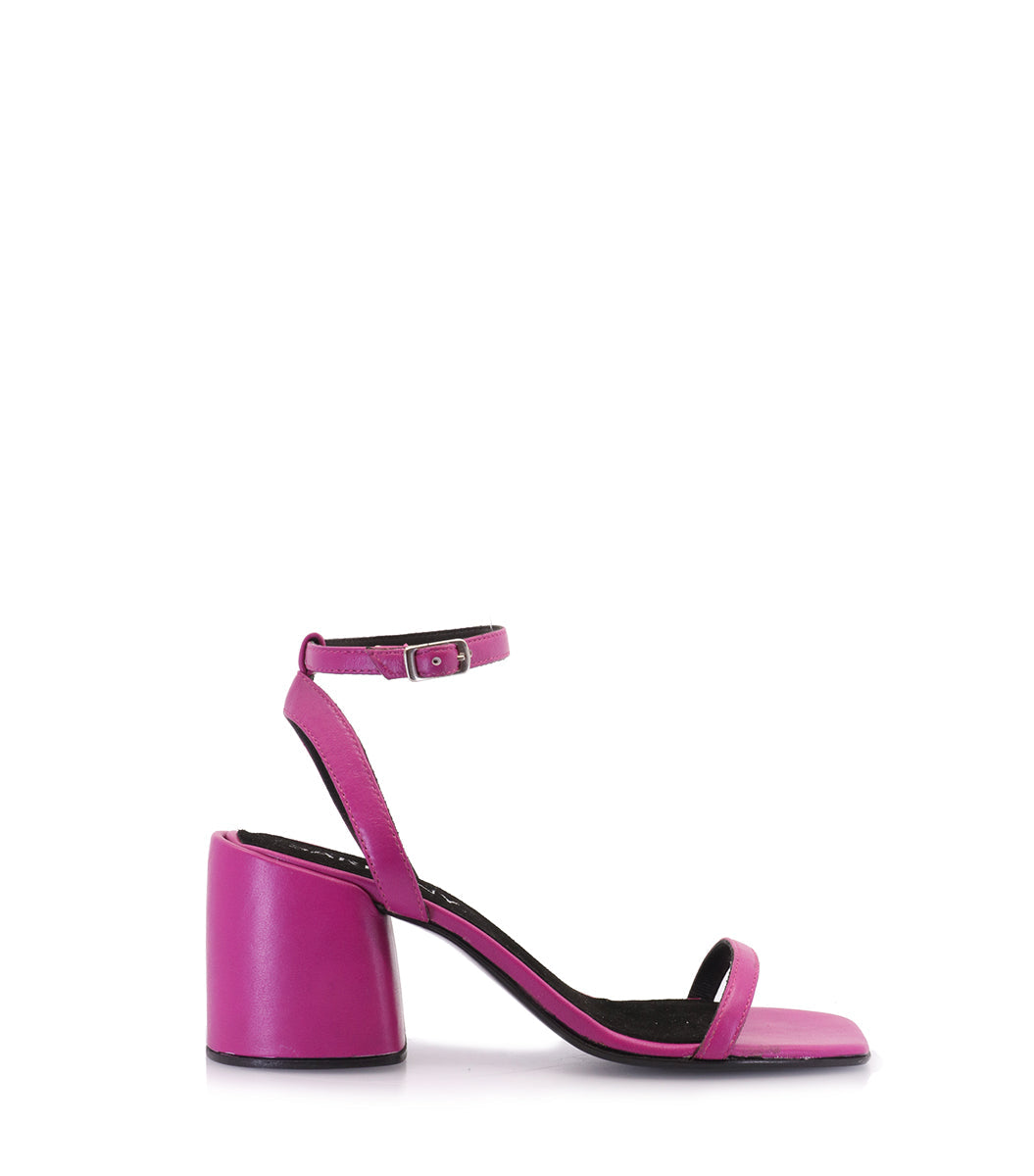 Chic Pink Block Heel Sandals Remi