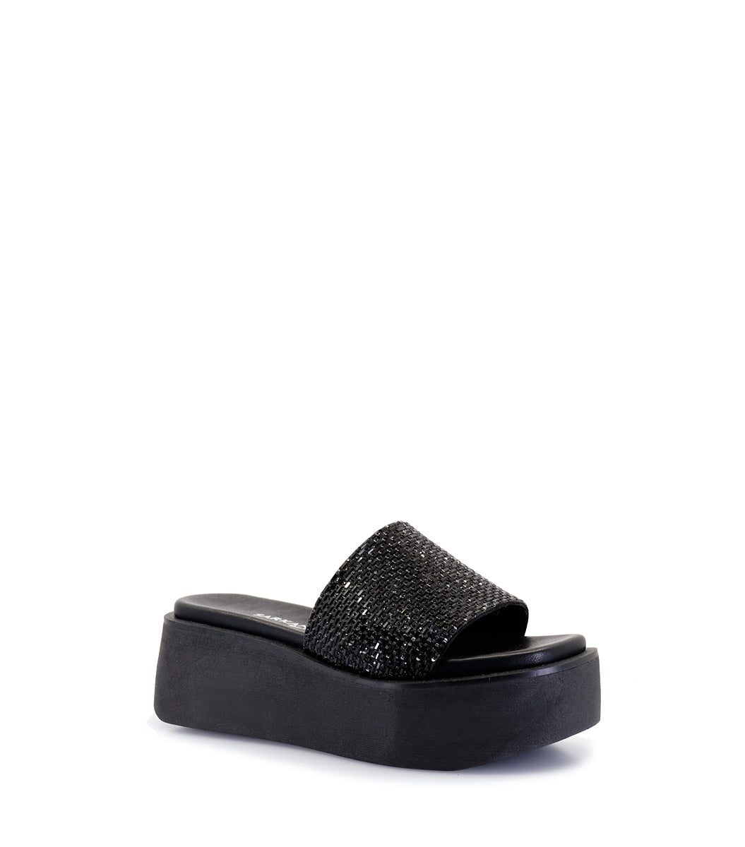 Chic Black Platform Sandals Nohe
