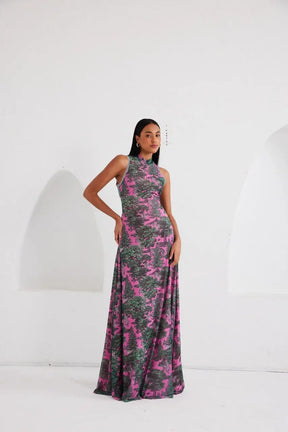Maxi Dress – Sportline Dream Safari- Pink