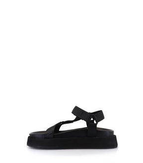 NINY Chic Black Sporty Sandals