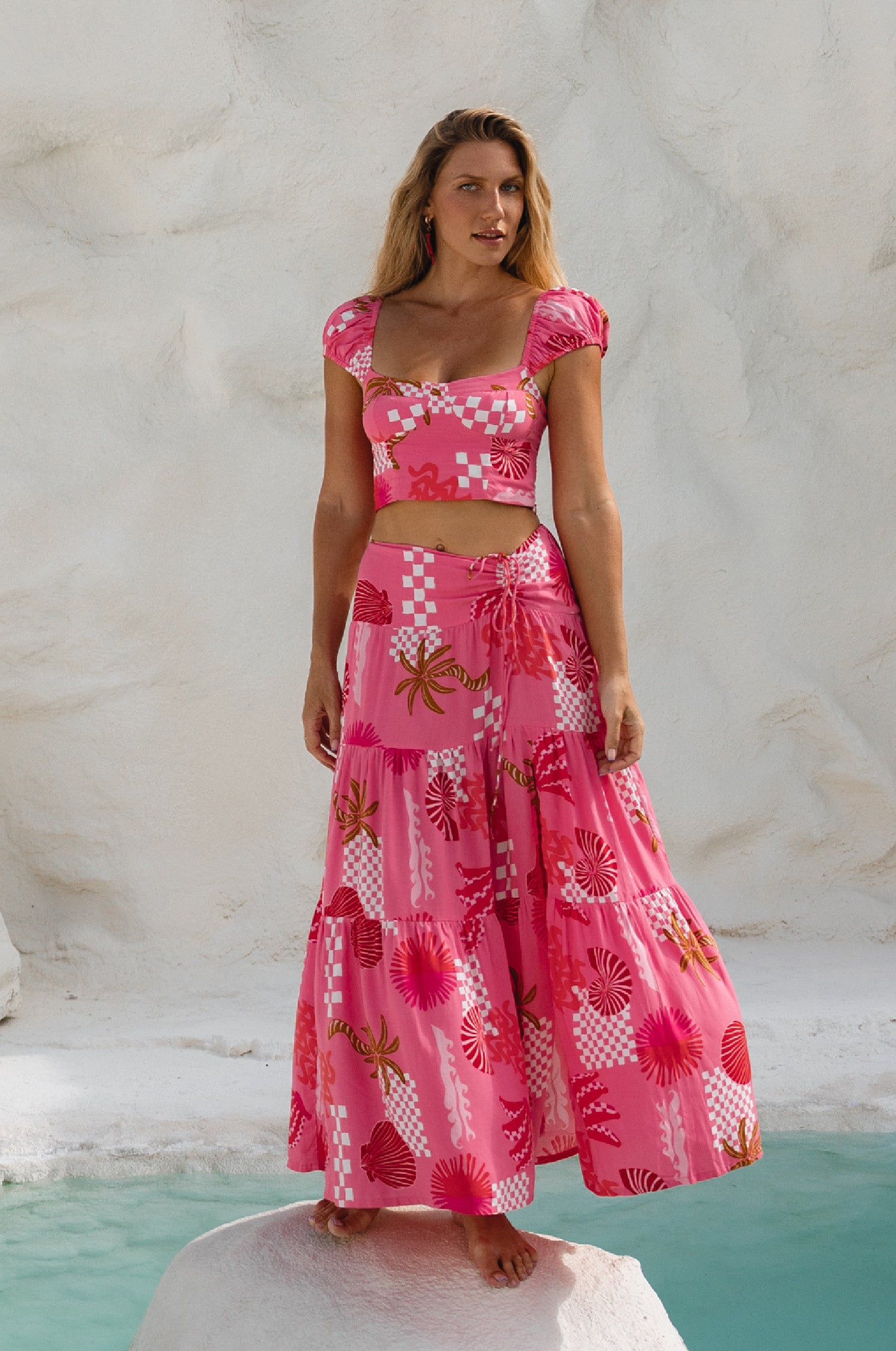 Tropicana Maxi Skirt - Corfu