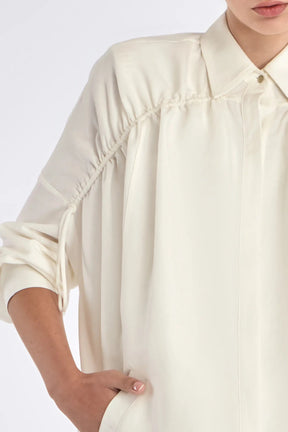 Ailani Linen Blend Jacket | Off White