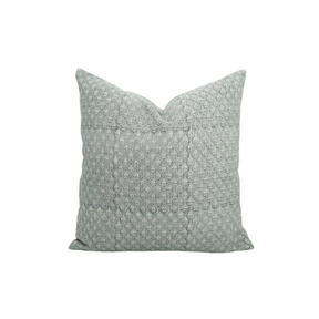 Floral Design Handmade Block Print Pure Linen Cushion Cover - Riva