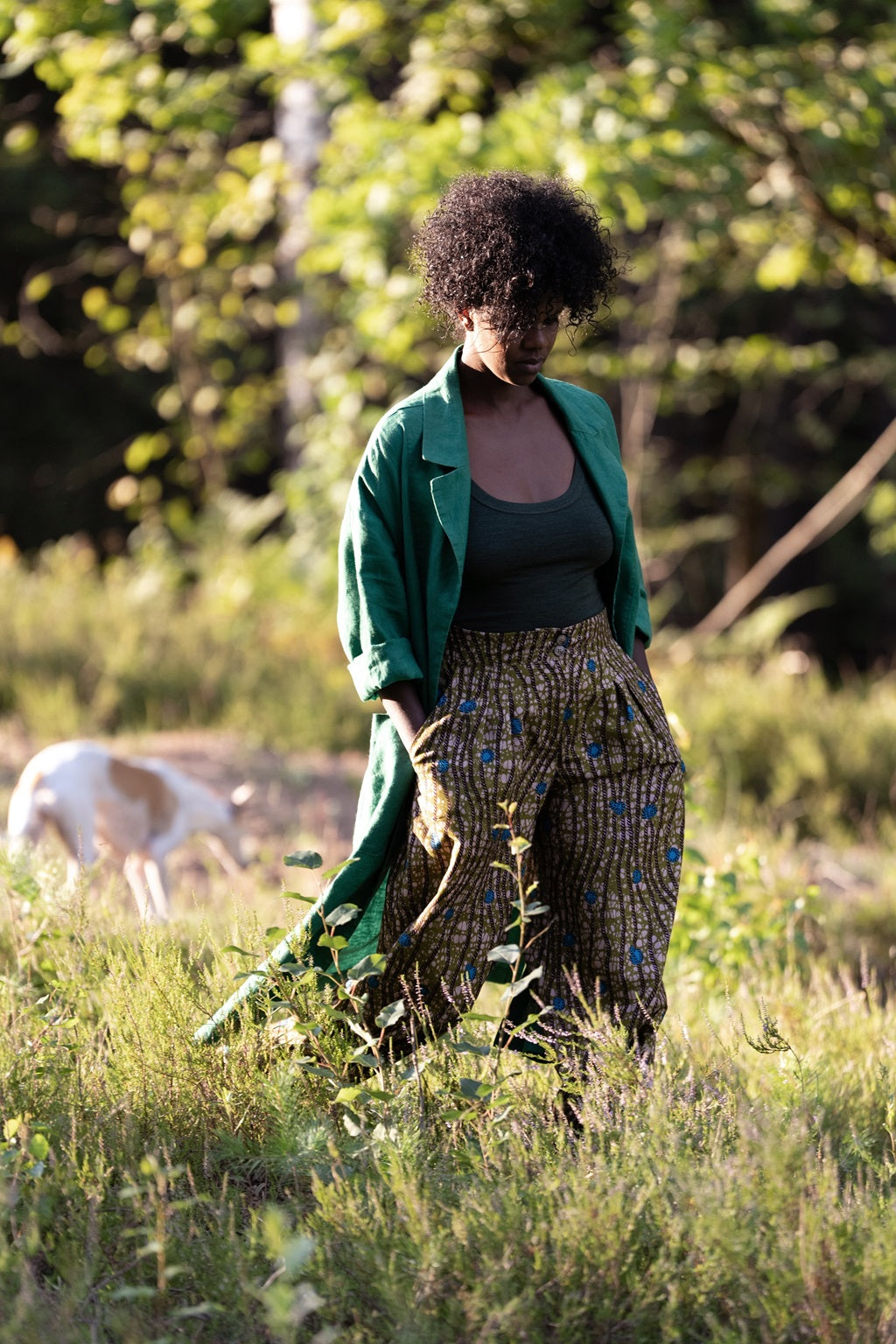 Ankara pallazo pants High Waist Wide Leg Cotton Pants