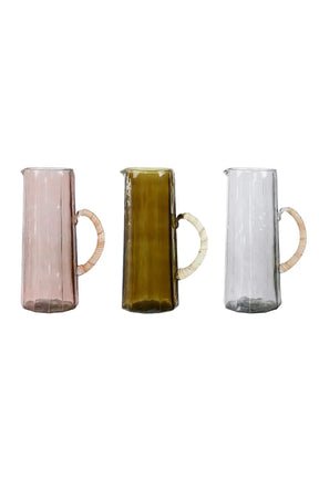 Hammered Water Pitcher, Natural -6.25 X 9.5 Inches
