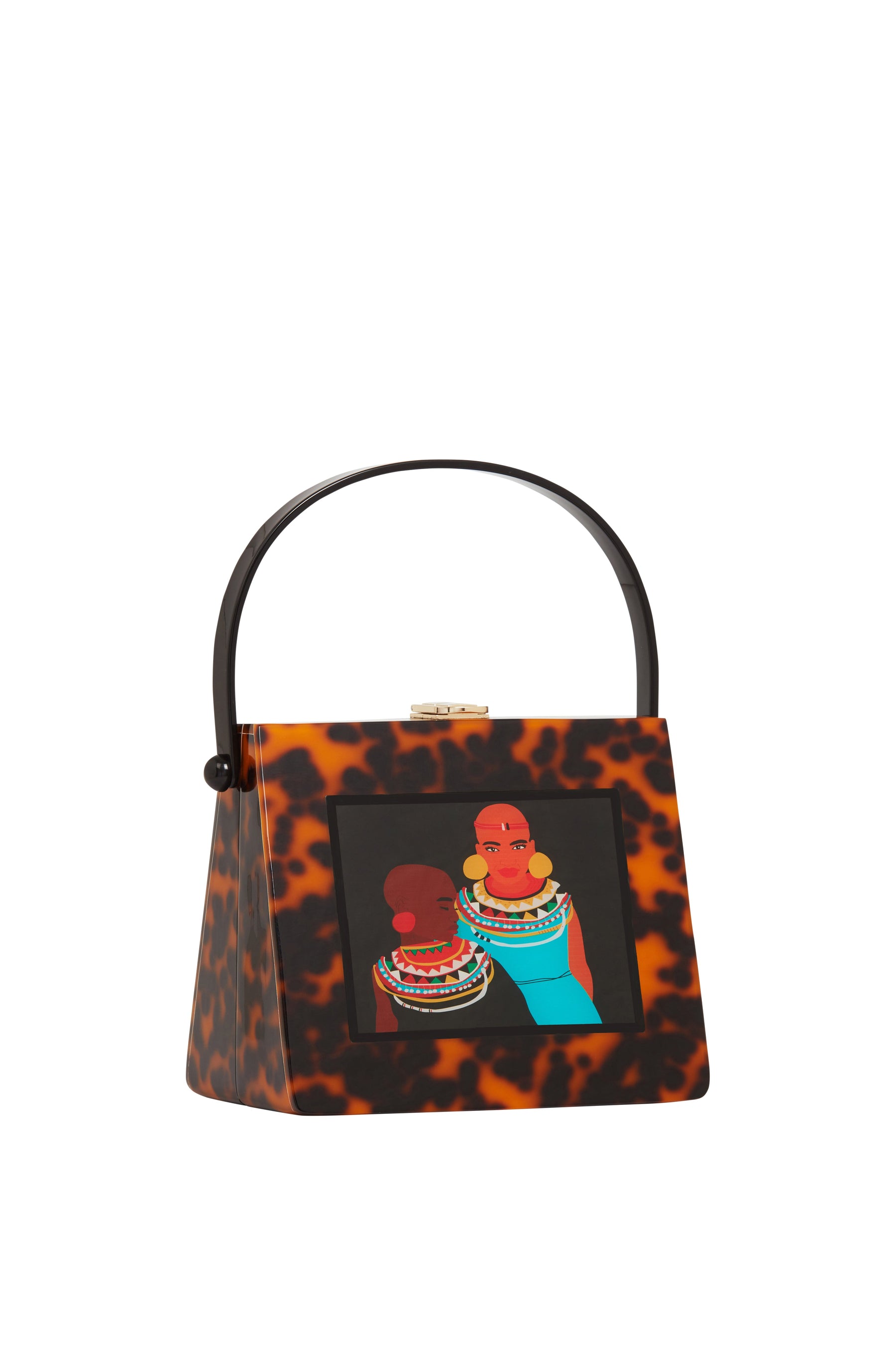 Naserian Acrylic Top Handle Bag