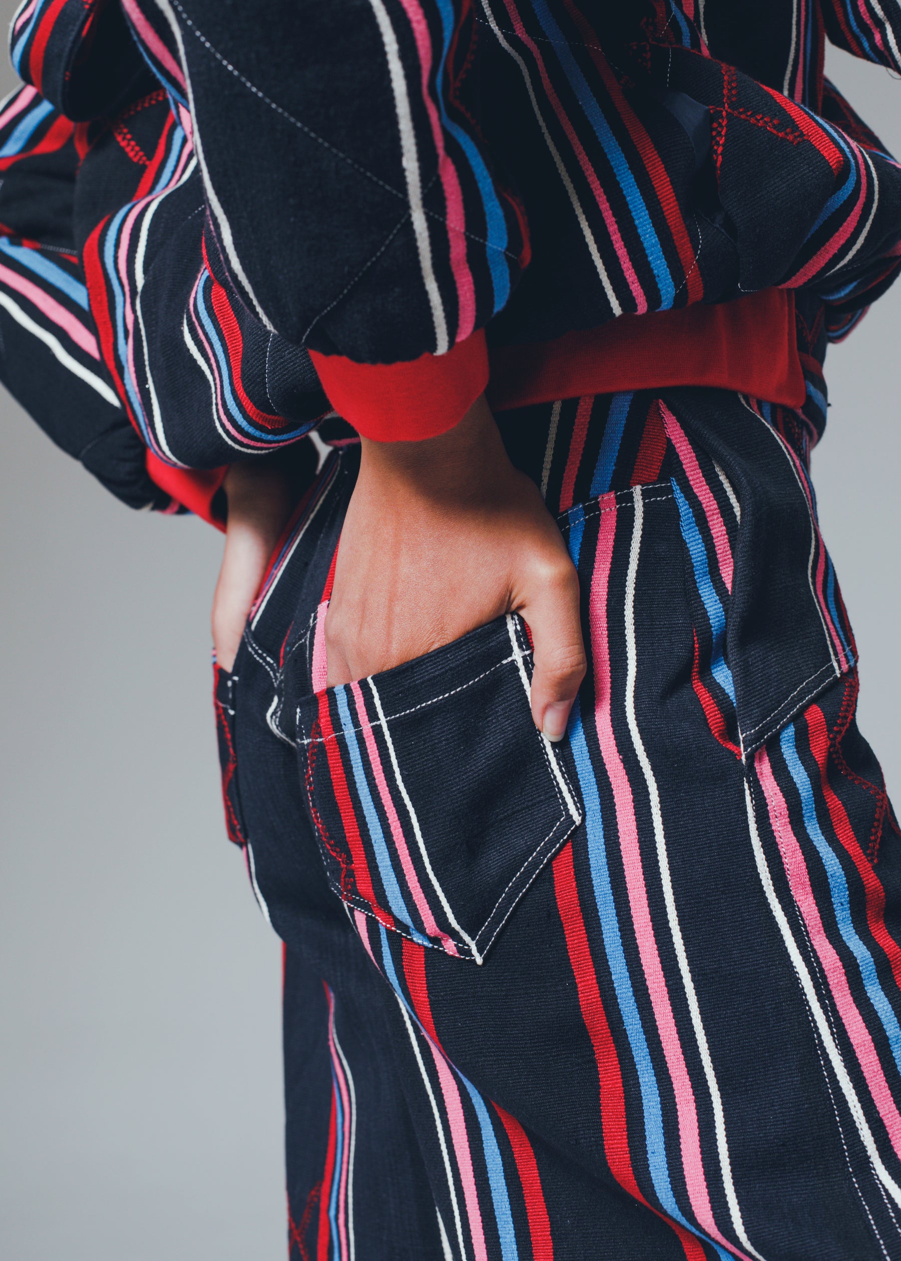 KEYS, Wide-legs trousers with denim cut