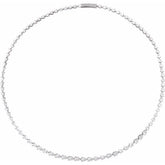 10 CT Lab-Grown Pear Diamond Line Necklace in 14K Gold