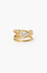 Solace Tear Statement Ring