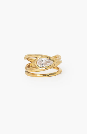 Solace Tear Statement Ring