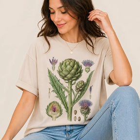 Botanical Artichoke Garden Graphic Tee