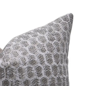Block Print Thick Linen Boho Décor Cushion Cover- Tulsi Buti