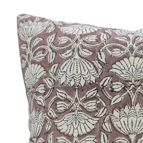 Handcrafted Blcok Design Print Viscose Linen Pillow Cover - Ulta Kamal