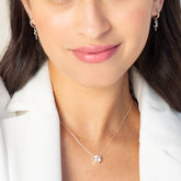 Calvary Cross Huggie Hoop Earrings