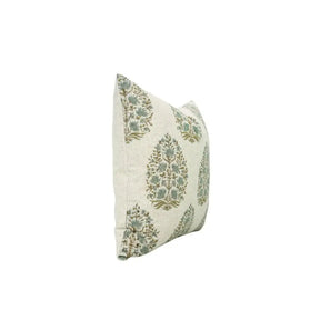 Decorative Hand Made Block Print Viscose Linen Pillow Cover - Kumud