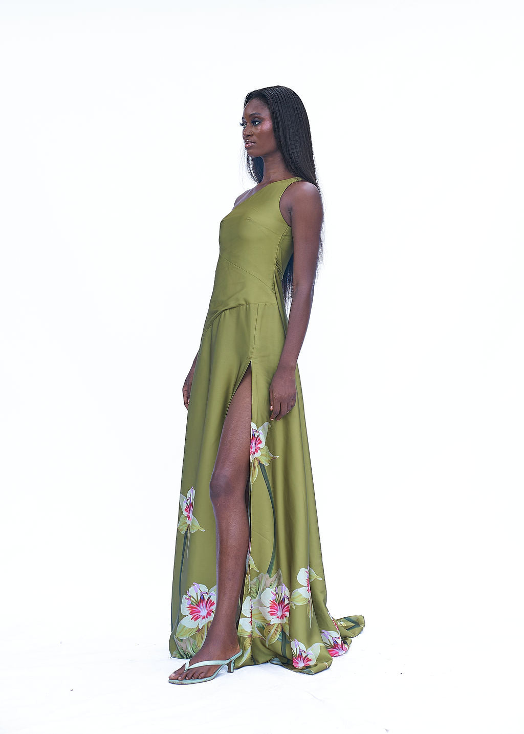 NEVMA DRESS- OLIVE MAGNOLIA
