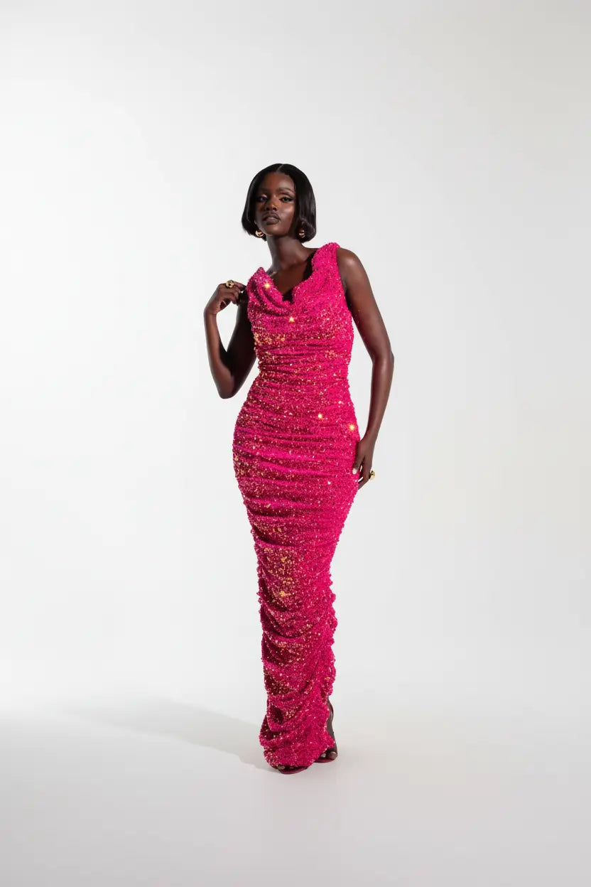 Jess Sequin Maxi Dress
