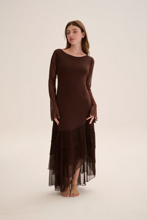CHAPOLA Dress Marron