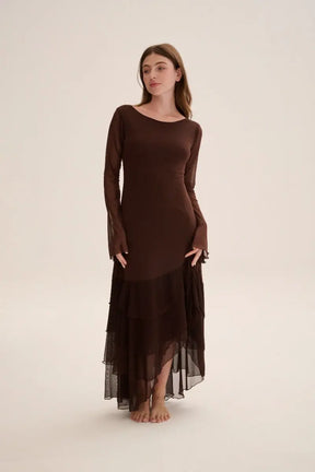 CHAPOLA Dress Marron