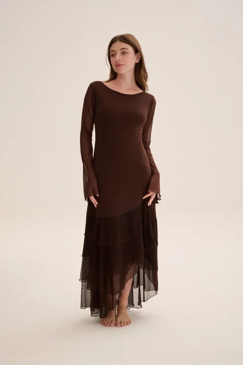CHAPOLA Dress Marron