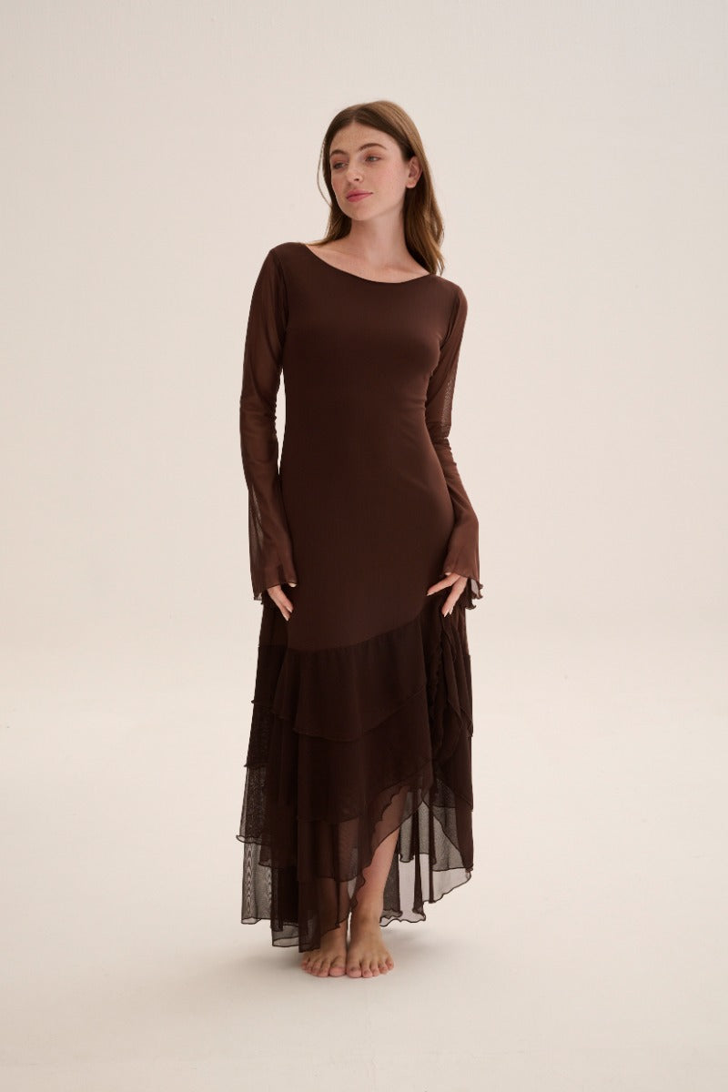 CHAPOLA Dress Marron