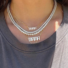 The Signature Mini Mama Nameplate Necklace