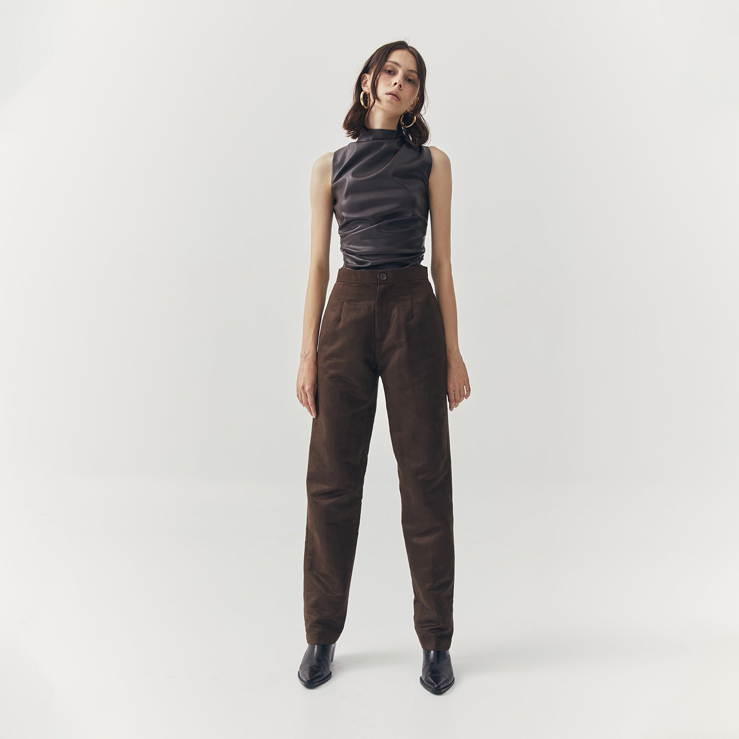JETT SUEDE TAILORED PANTS