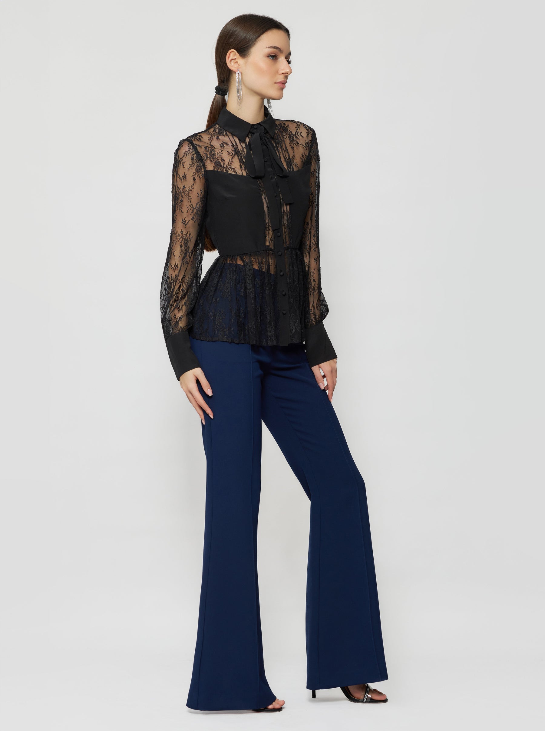 Jessica Flare Crepe Pant