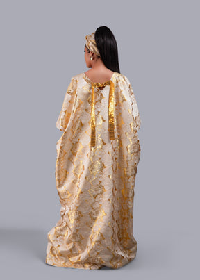 Mukutu Gold Damask Boubou