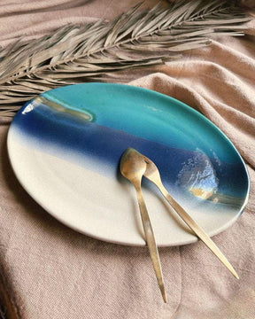 Coastal Skies Oval Serving Platter