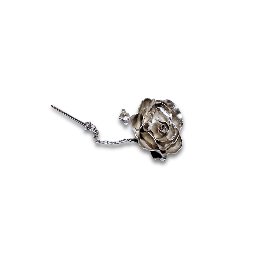 Flower in silver