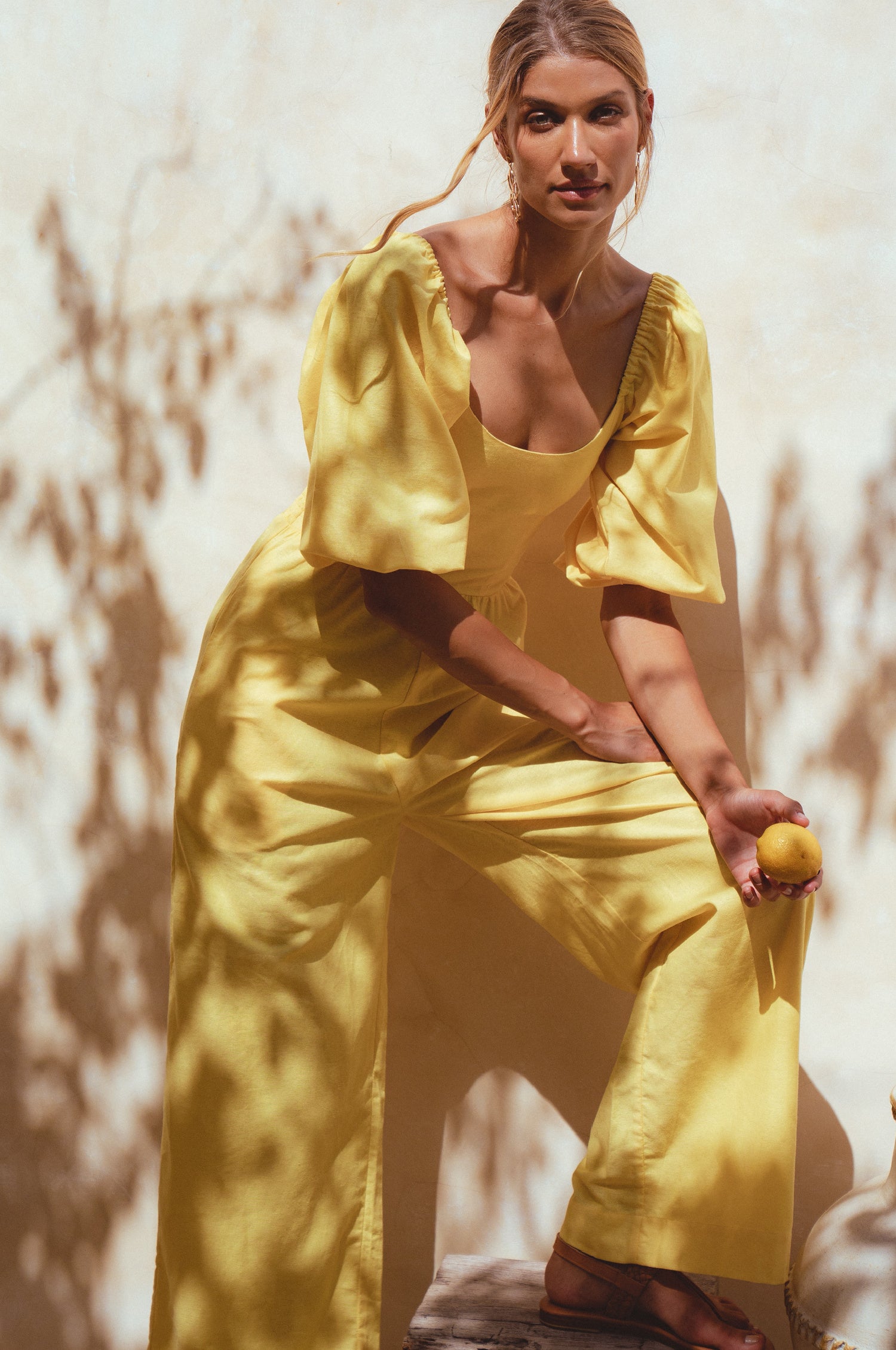 Heaven Bay Linen Jumpsuit - Lemonde