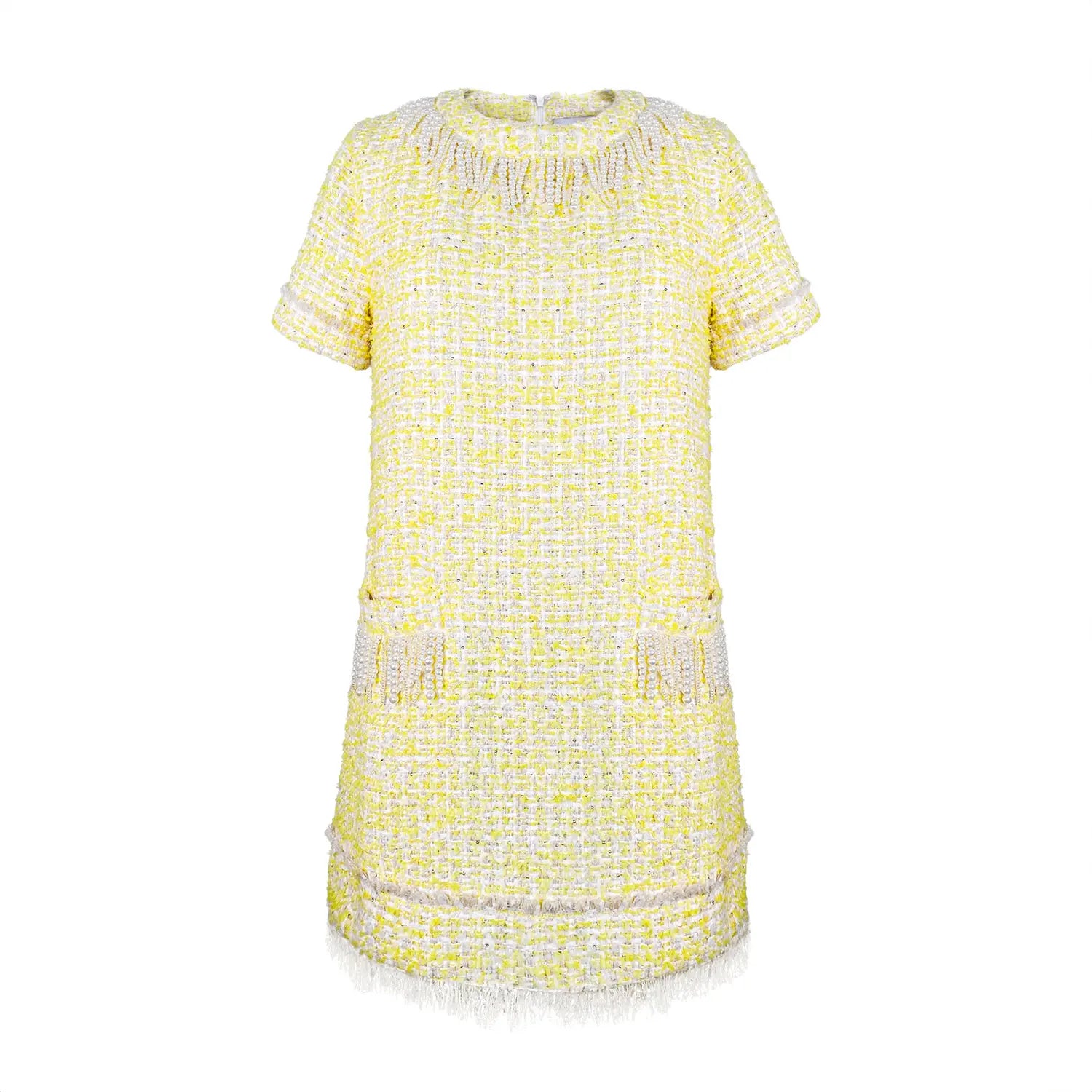 Tia Tweed Bouclé Sheath Mini Dress