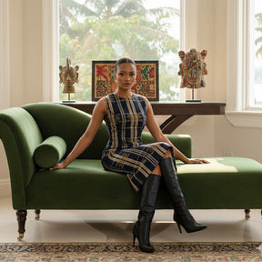 Renee Vintage Aso Oke Sculpt Dress