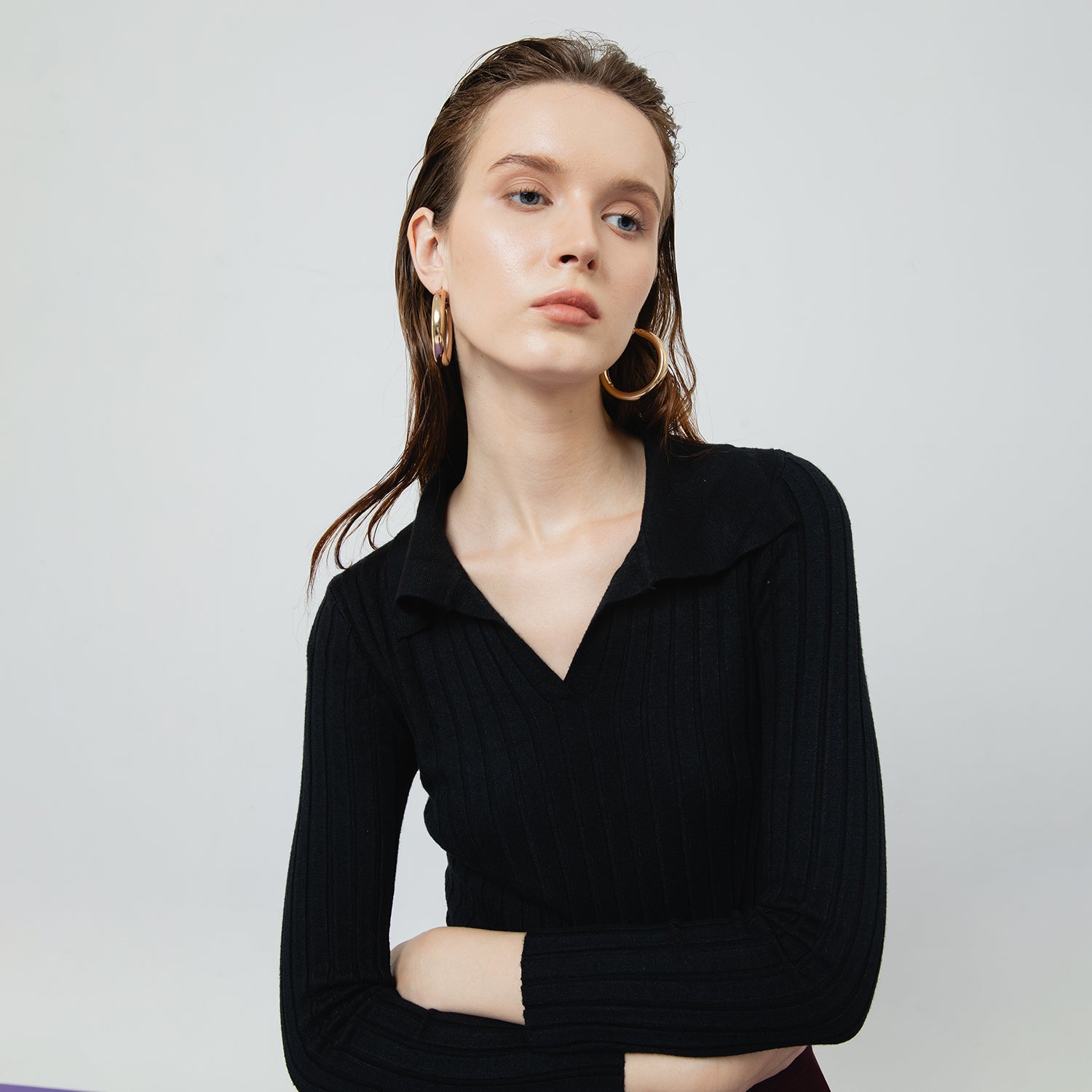 VESPER RIBBED KNIT TOP