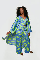 Amari Luxe Brushstroke Satin Set