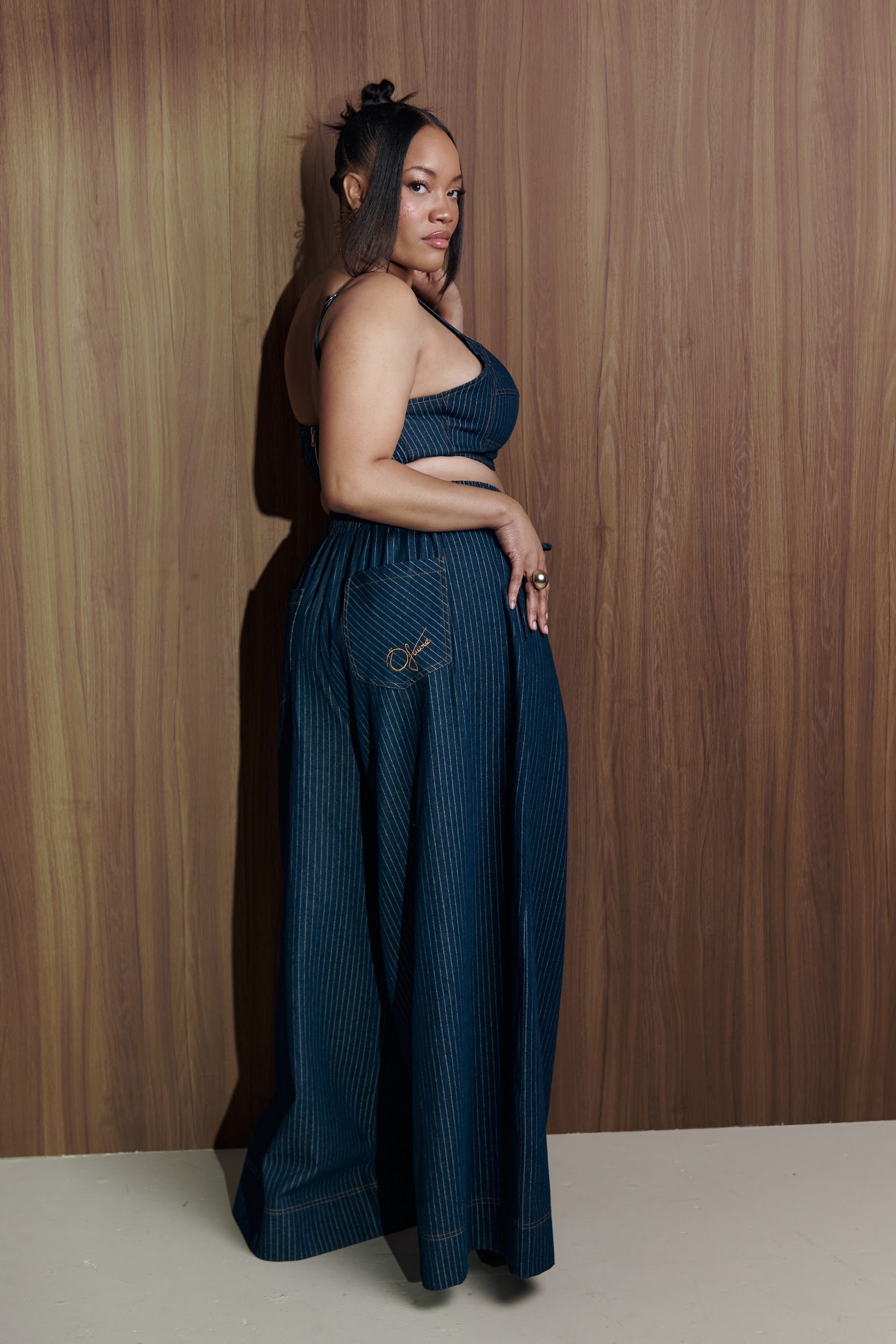 Denim Pinstripe AMARA Pants
