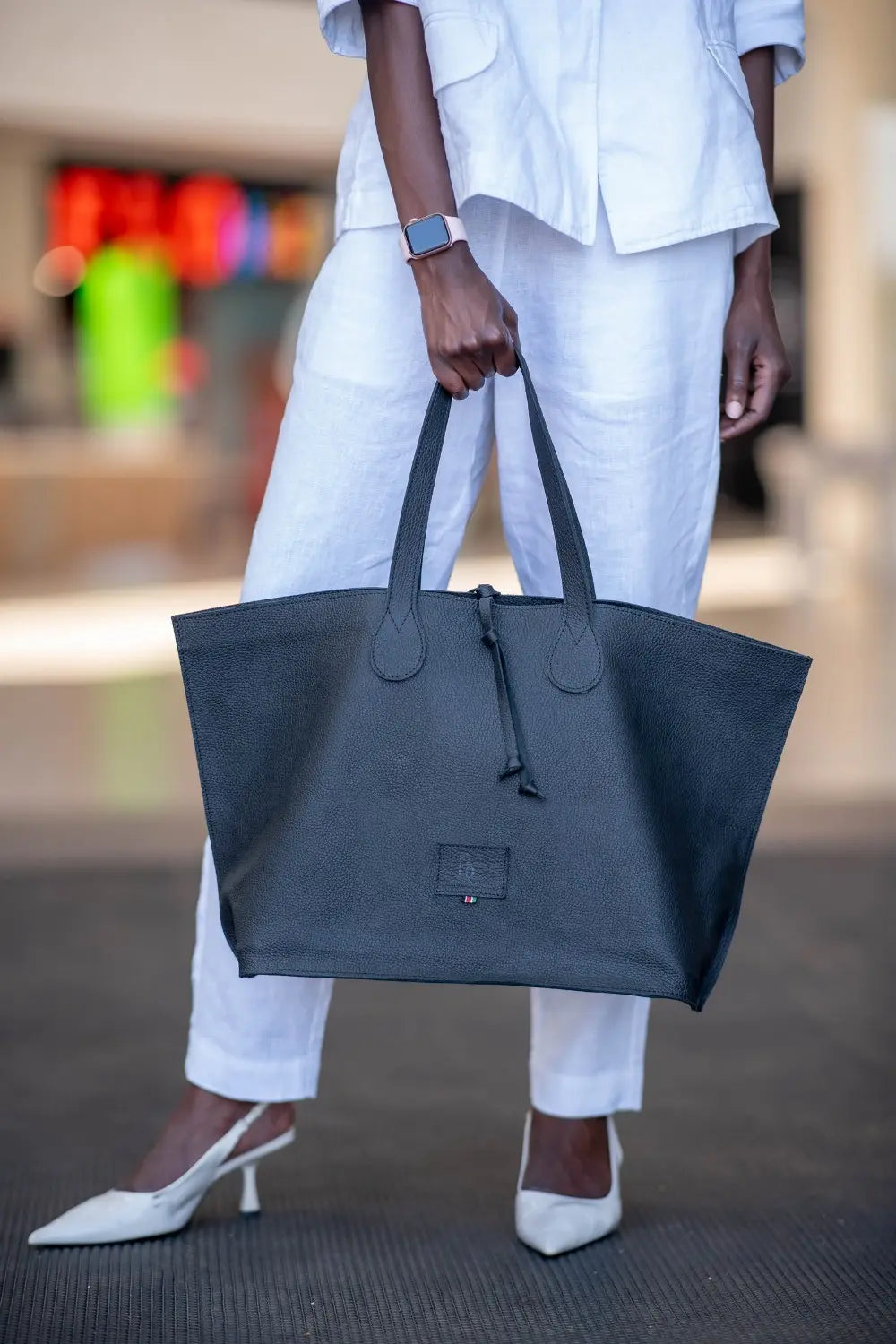 Nyali Leather Tote