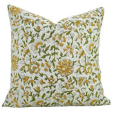 Boho Decor Hand Block Print Viscose Linen Pillow Cover - Pushaplata
