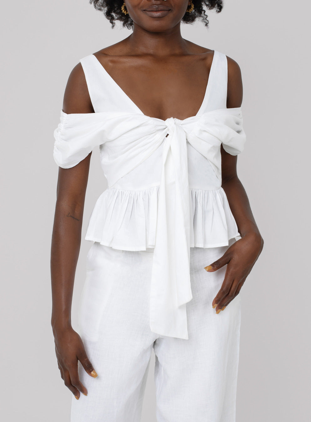 Usha Poplin Peplum Top
