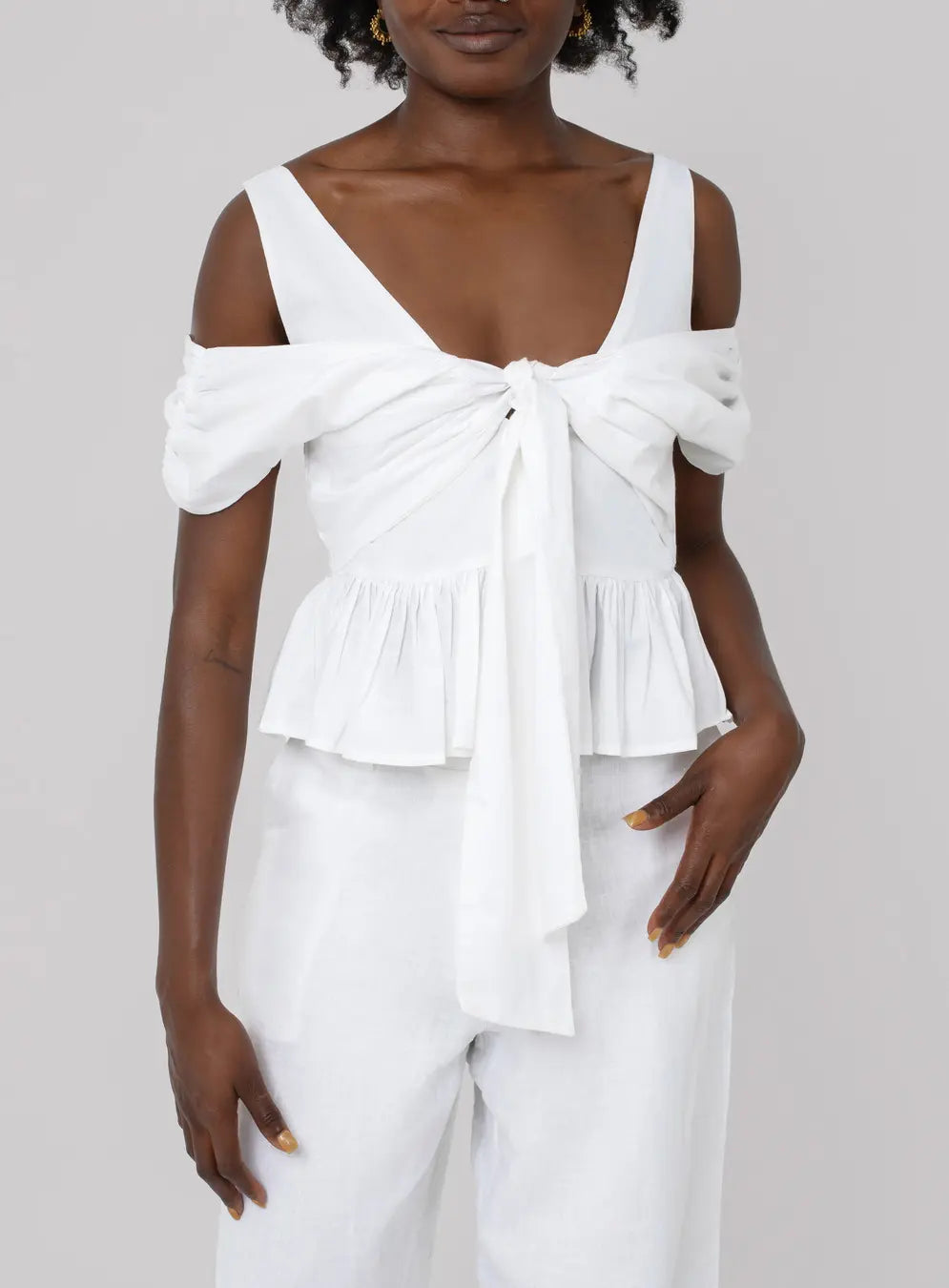 Usha Poplin Peplum Top