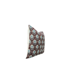 Indian Block Print Design Viscose Linen Pillow Cover - Kusum