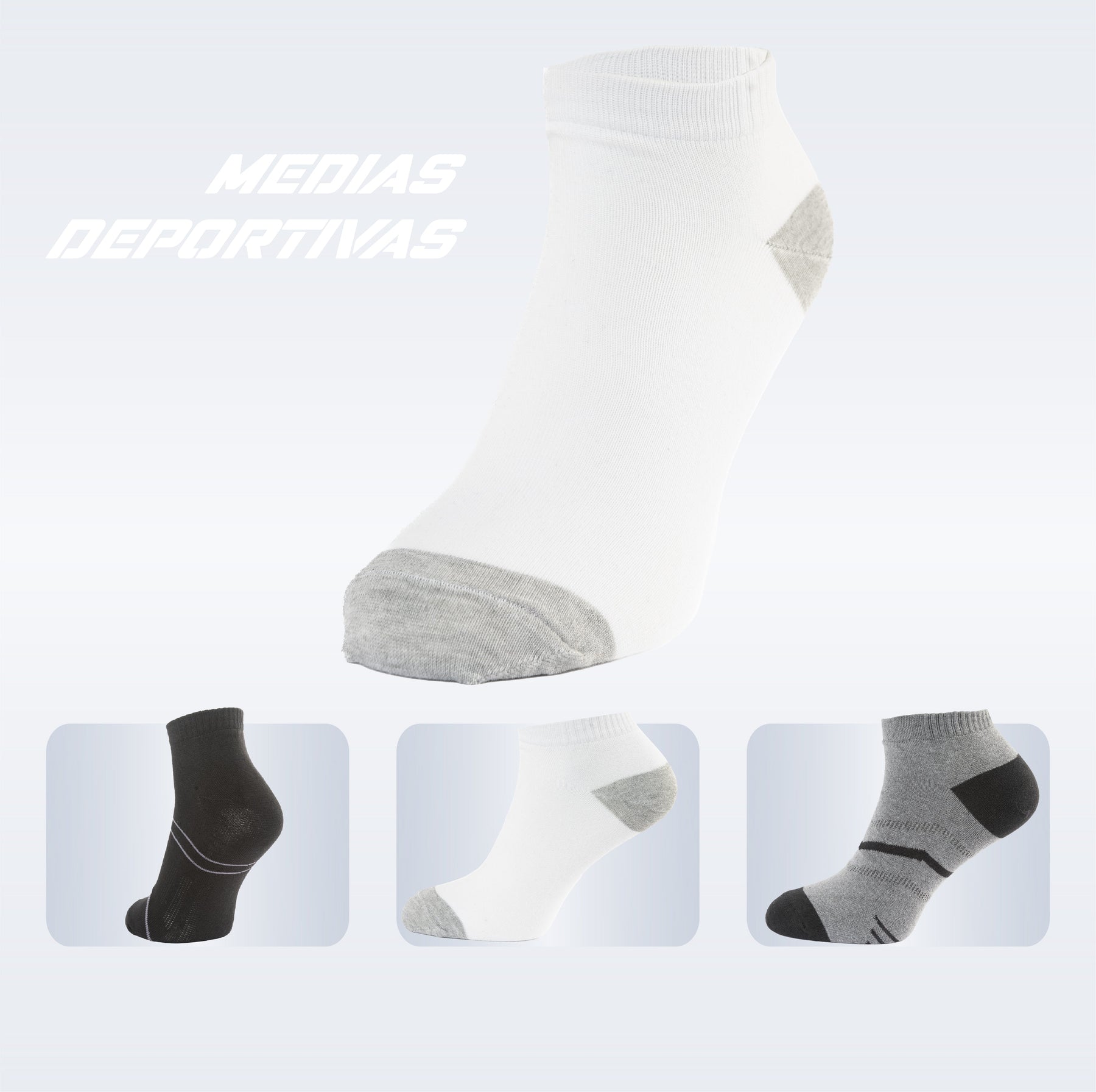 PACK DE 3 MEDIA TOBILLERA