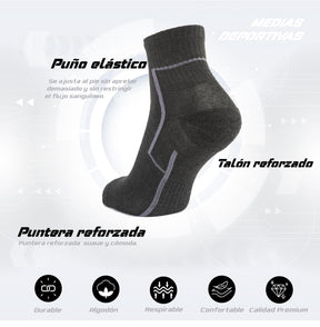 PACK DE 3 MEDIAS TENNIS